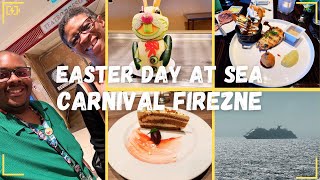 Carnival Firenze - Easter Sunday at Sea D&P Party, Easter Lunch at Fahrenheit 555 & Easter Dinner!