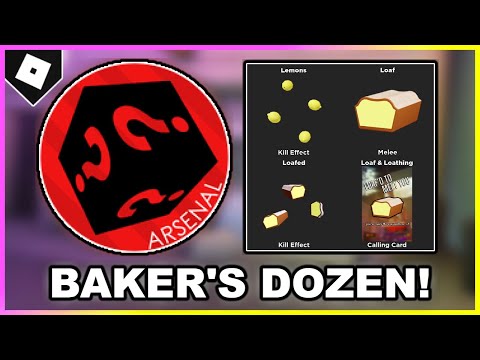 How to get "BAKER'S DOZEN" BADGE + LOAF MELEE & MORE in ARSENAL! (All Locations) [ROBLOX]