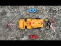 Membongkar Mainan Baru Mobil Giling Truk Road Roller Dan Sepeda Motor Cross Yang Keren Part 1