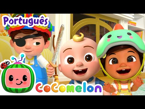 Capa de Fantasias de Halloween! | Dia das Bruxas com Cocomelon em Português | Músicas Infantis e Desenhos