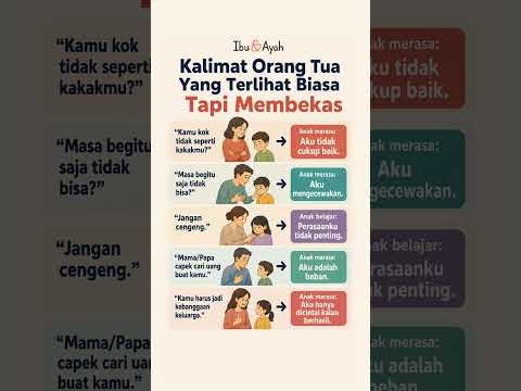 Kalimat Orang Tua yang Terlihat Biasa Tapi Membekas #ibudanayah