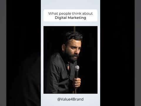 What people think about digital marketing 😂 #digitalmarketing #memes #harshgujral #standupcomedy