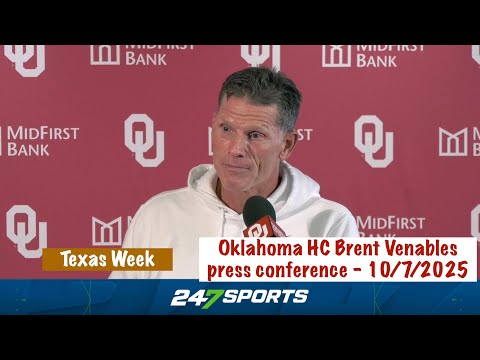 Oklahoma HC Brent Venables press conference (Texas Week) - 10/7/2025