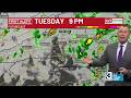 First alert: Heavy rain expected Tuesday across Carolinas