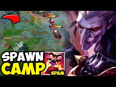 I SET UP THE SPAWN KILL TENT WITH AP SHACO! (THEY CAN'T LEAVE BASE)