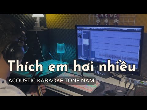 Thích Em Hơi Nhiều Acoustic Karaoke Tone Nam | Wren Evans | LIKE Acoustic
