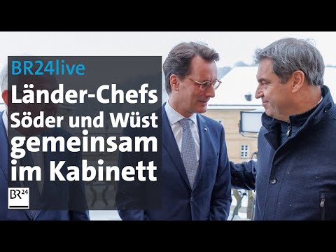BR24live: Regierungs-Chefs Söder und Wüst nach gemeinsamer Kabinettssitzung | BR24