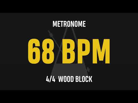 68 BPM 4/4 - Best Metronome (Sound : Wood block)