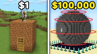$1 vs $100,000 Minecraft Base
