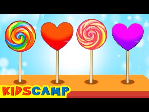 🍭🌈 Yummy Lollipops Candies Colors Song | Songs For Kids By KidsCamp