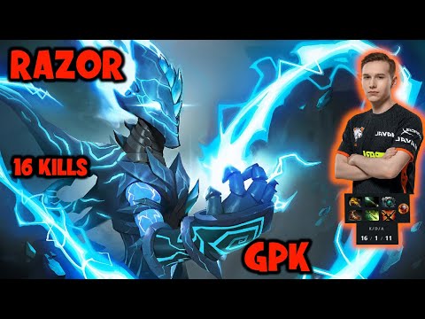 VP. GPK HITTER RAZOR MID 16 KILLS PRACTISING HARD FOR MAJOR CIS Pro dota2 7.28c fullgame