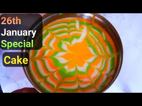 Republic Day Special Cake 🇮🇳 | Tricolour Cake | Cake Recipe By Tahseen Kitchen