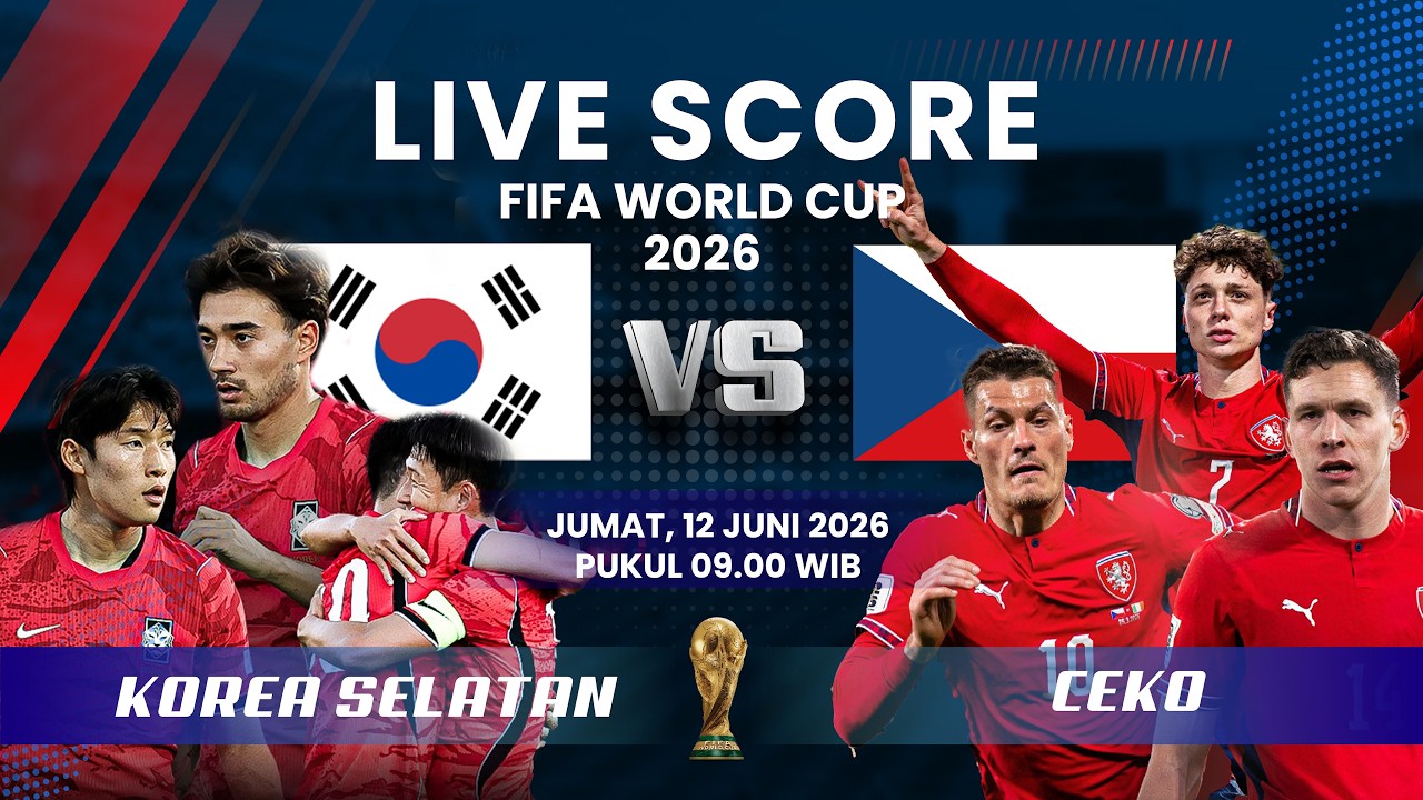 TIMNAS KOREA SELATAN VS CEKO FIFA WORLD CUP 2026 | LIVE SCORE