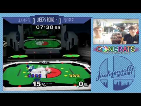 Jax Smash Weekly 3/30/17 - James(Falco) Vs nope(Fox) - Melee Losers R4