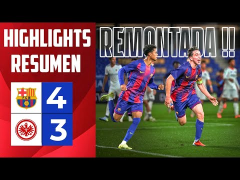 Barcelona U19 4-3 Eintracht Frankfurt U19 | UEFA Youth League | Highlights
