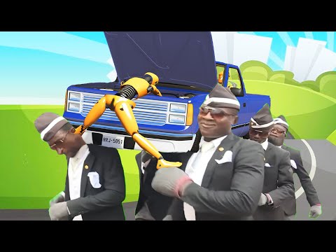 COFFIN DANCE  FUNERAL MEME COVER #13 - ASTRONOMIA 8 bit Cover - BeamNG Drive