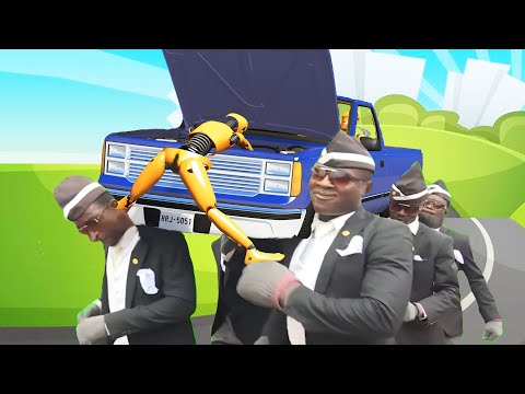 COFFIN DANCE FUNERAL MEME COVER #13 - ASTRONOMIA 8 bit Cover - BeamNG Drive