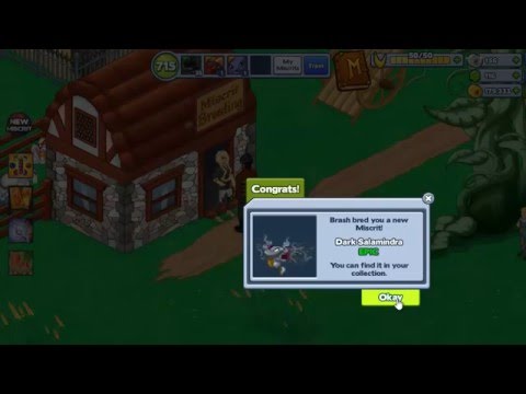 Breeding miscrits # 5 Got Elite Sparkupine, Elite Patrik, Helyon, Harerazor,Tripfire, Aegis