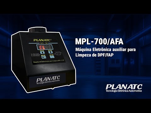Máquina de Pulverização  para Limpeza DPF/FAP PLANATC-MPL-700AFA - Video