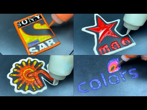 Indian TV Channel Logos Pancake Art - Sony SAB, STAR Maa, Sun TV, Colors TV