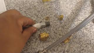 Reducción de 1/2 a3/8 para mezcladora de agua