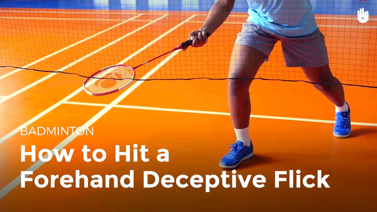 How to Hit a Forehand Deceptive Flick How to Play Badminton Sikana