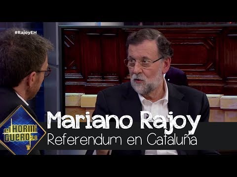 Mariano Rajoy habla del referendum que se debería hacer en España sobre Cataluña - El Hormiguero 3.0