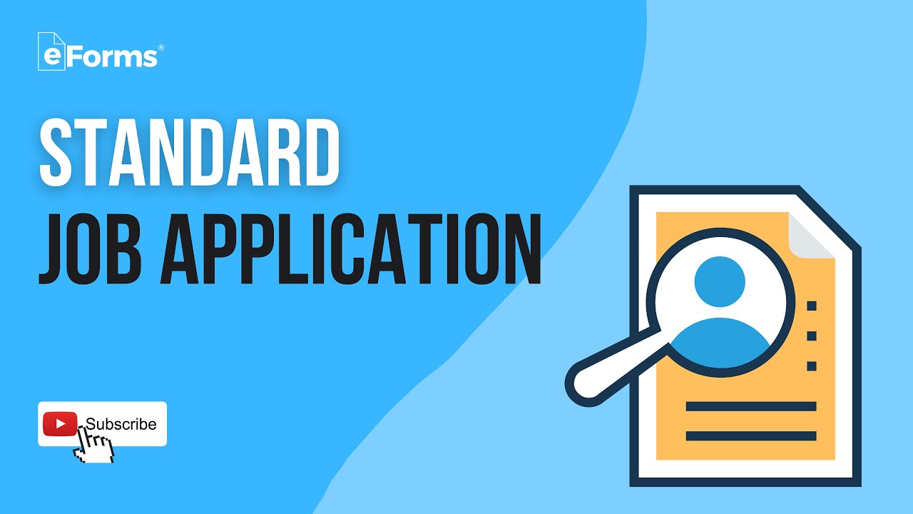 Standard Job Application EXPLAINED