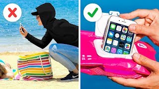 ОТЛИЧНЫЕ ЛАЙФХАКИ ДЛЯ ОТПУСКА || Полезные советы путешественникам от 123 GO!