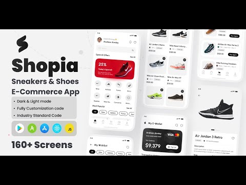 Shopia - Sneakers & Shoes E-Commerce App React Native Ui Kit