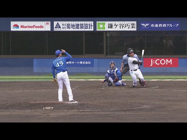 【ファーム】支配下登録へ連日のアピール!! ファイターズ・樋口が貴重なタイムリーヒットを放つ!! 2020/7/3 F-DB(ファーム)