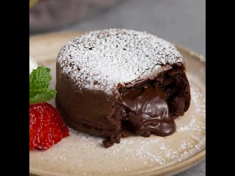 MOLTEN LAVA RECIPE |Easiest way to make molten lava cakes|