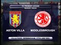 Aston Villa v Middlesbrough 1992/93