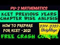 HOW TO PREPARE FOR KCET 2021 KCET PREVIOUS YEARS CHAPTERWISE ANALYSIS 0PU 2 Maths