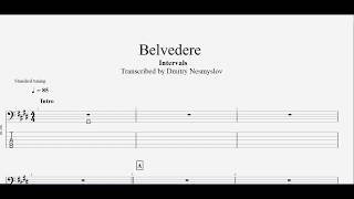 Intervals - Belvedere (Bass transcription + tabs)
