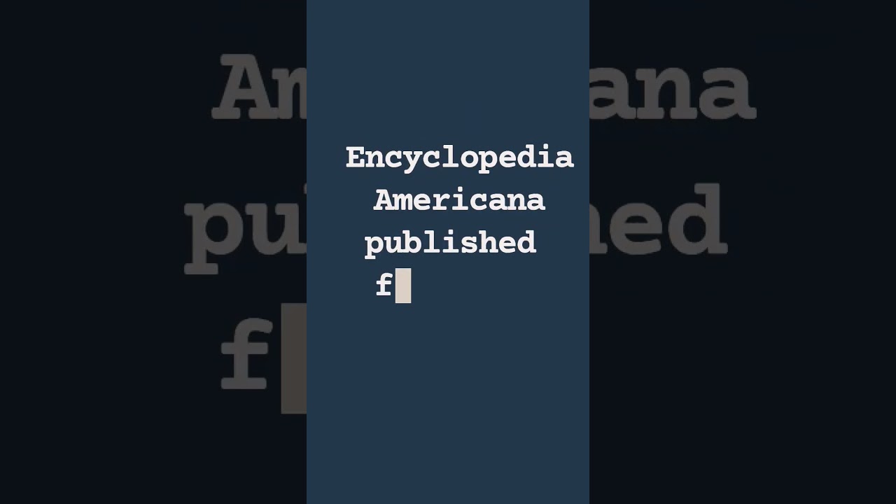 Encyclopedia Americana