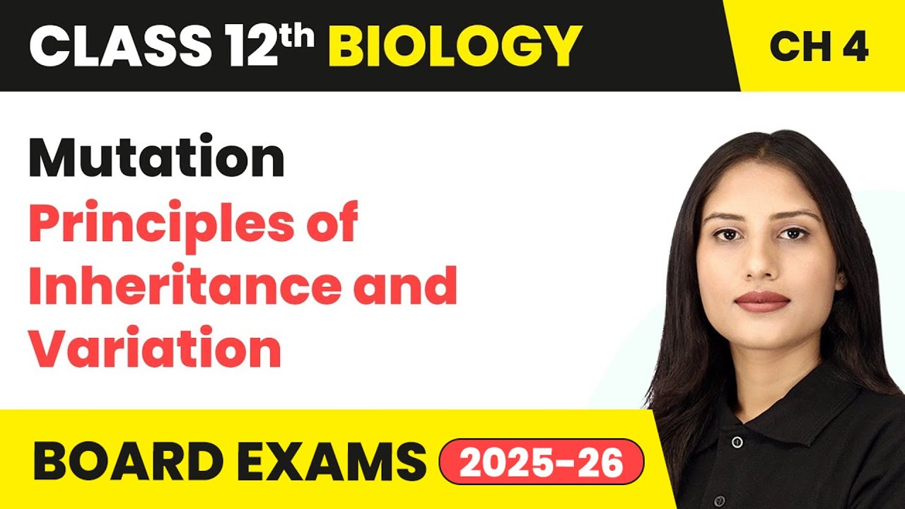 Mutation - Principles of Inheritance and Variation | Class 12 Biology Chapter 4 | CBSE 2024-25
