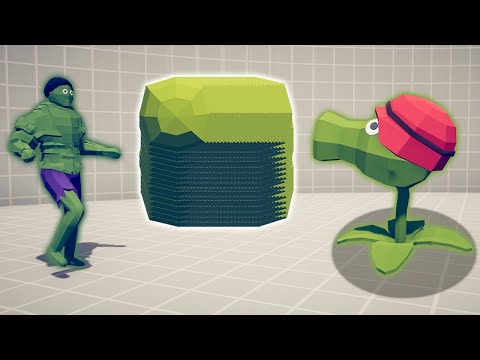 1000x OVERPOWERED PEA SHOOTER vs BOSS UNITS - TABS | Totally Accurate Battle Simulator 2024