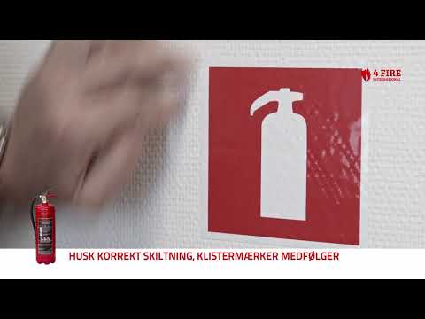 Brandslukker monteringsvejledning