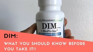 DIM For Hormone Balance: 2 Things To Know BEFORE You Take It!!