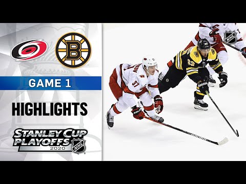 NHL Highlights | First Round, Gm1: Hurricanes @ Bruins - Aug. 12, 2020