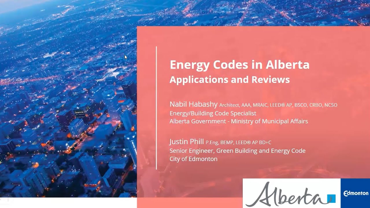 National Energy Code for Buildings Webinar