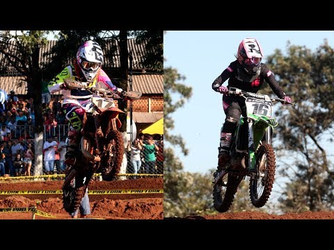 Motocross em Familia - Meninas acelerando forte no Paranaense de Motocross em Cianorte Pr