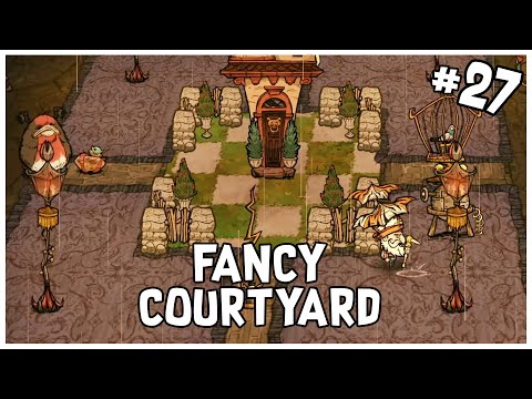 Building a Fancy Courtyard for my House | Don't Starve (Woodlegs Series) Gameplay (Part 27)