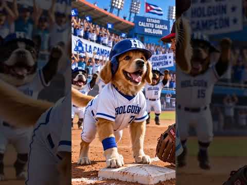 🐶⚾ ¡Cuidao con los Cachorros de Holguín! 😂🔥 #Shorts