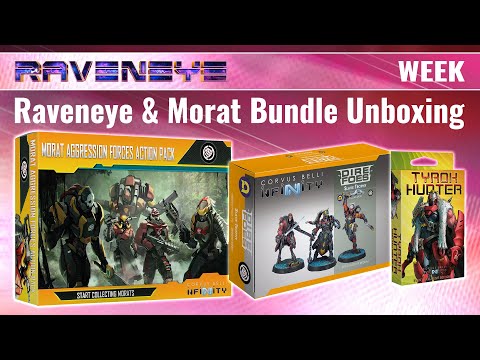 Amazing New Minis! Raveneye & Morat Aggression Forces Action Pack Unboxing | Infinity #RaveneyeWeek