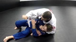Single Wing & Bow Choke from the Mount - Jiu Jitsu Training