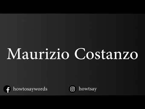 How To Pronounce Maurizio Costanzo