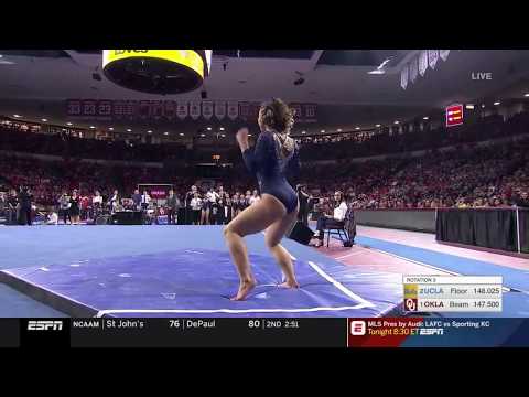 Katelyn Ohashi (UCLA) 2019 Floor vs Oklahoma 10.0