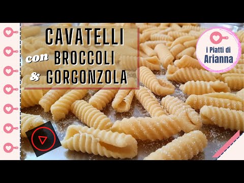 Cavatelli all'uovo con Broccoli e crema di Gorgonzola - www.ipiattidiarianna.it - #shorts